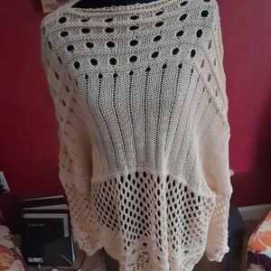 Cream Knit Women's Sweater